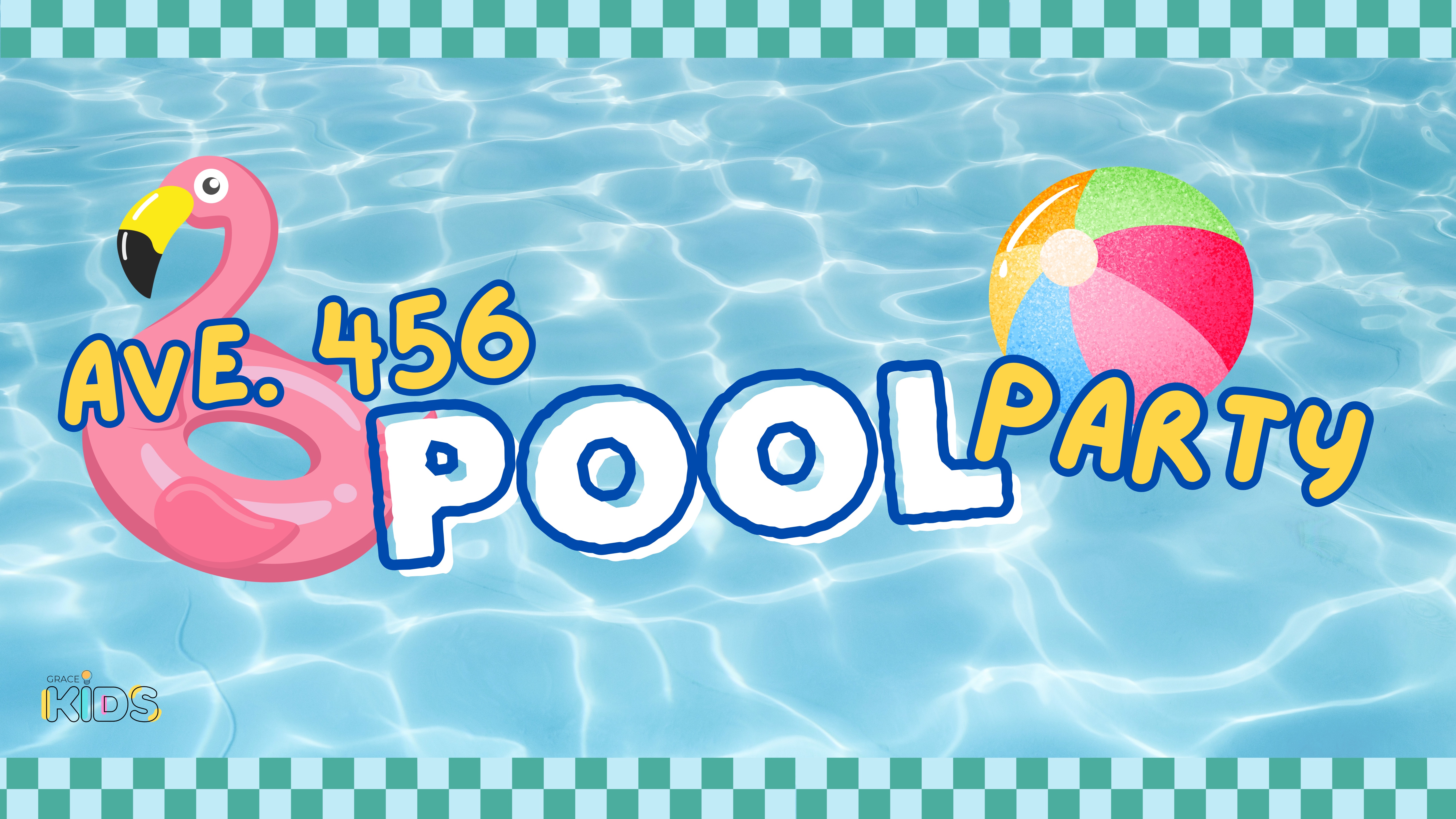 AVE 456 Pool Party flyer