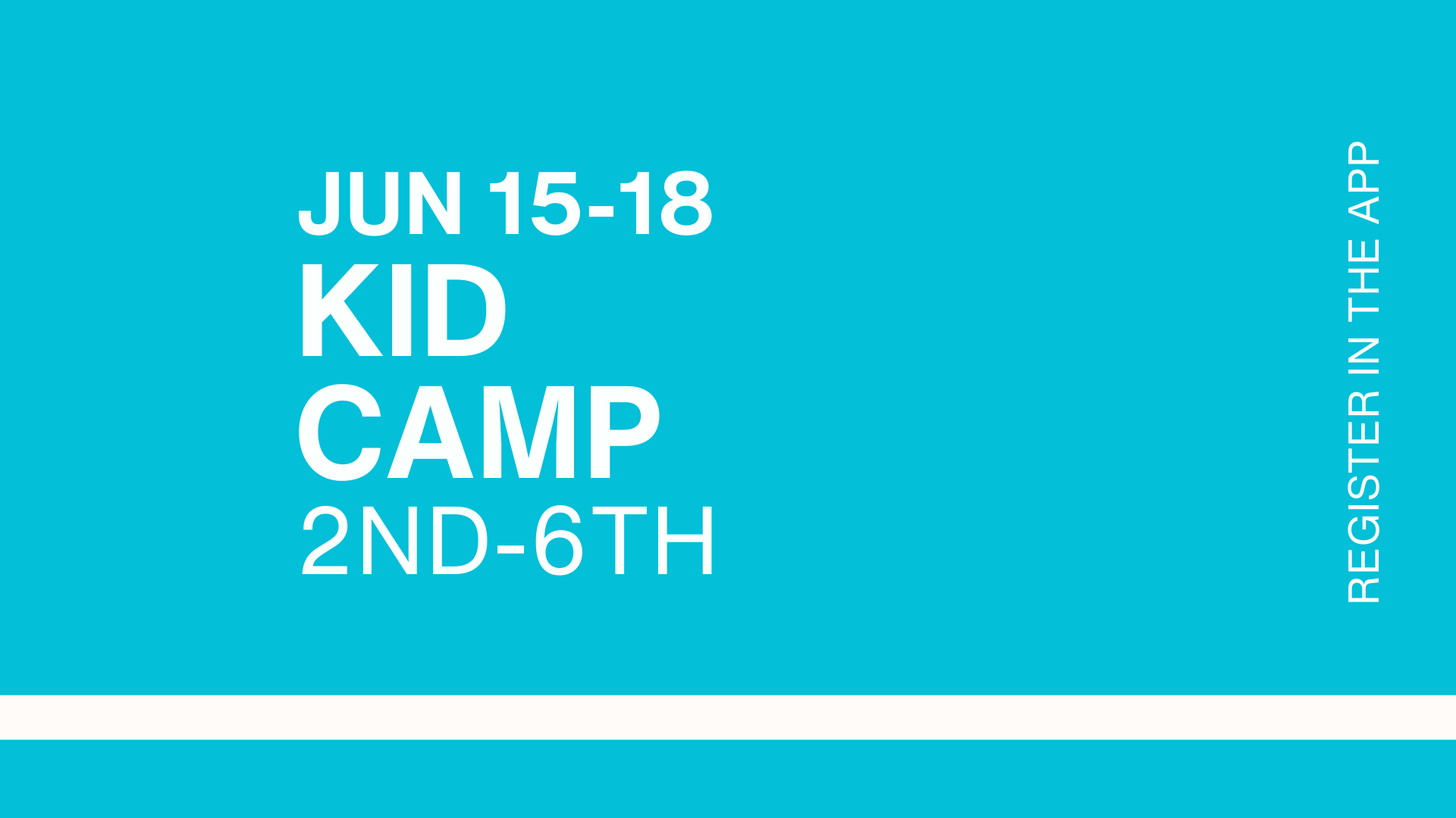 KID CAMP 2026 (2ND-6TH)
