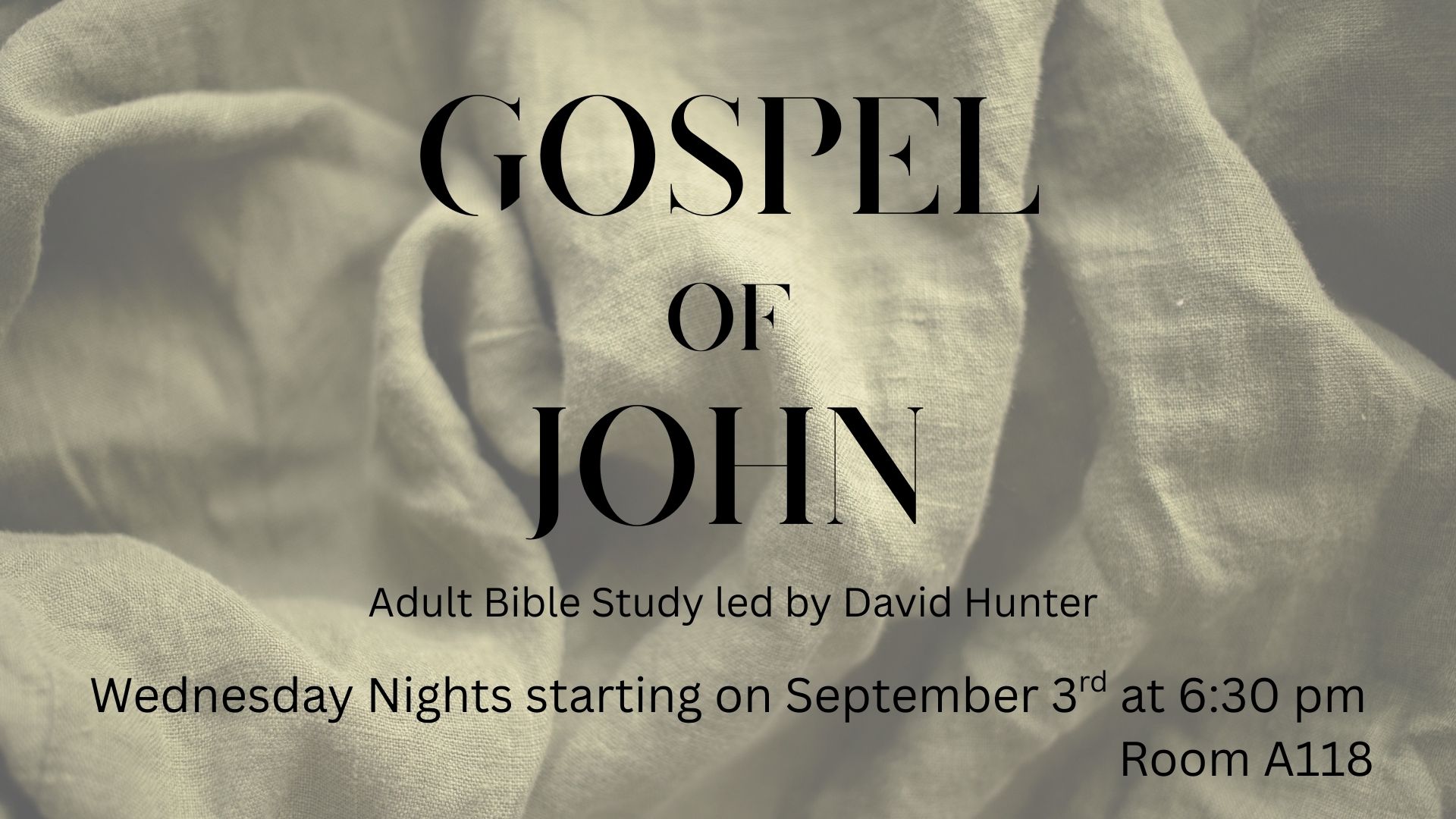 The Gospel of John: The Word became flesh flyer