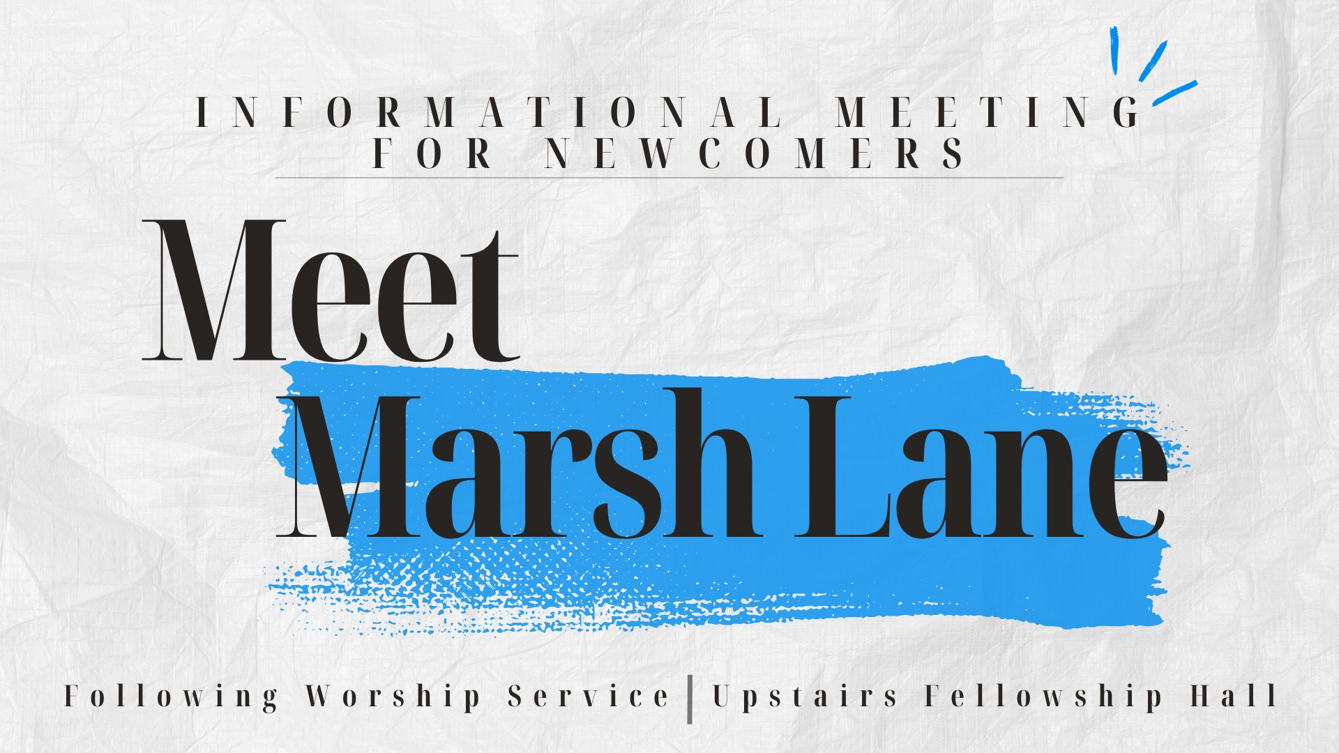 Meet Marsh Lane flyer