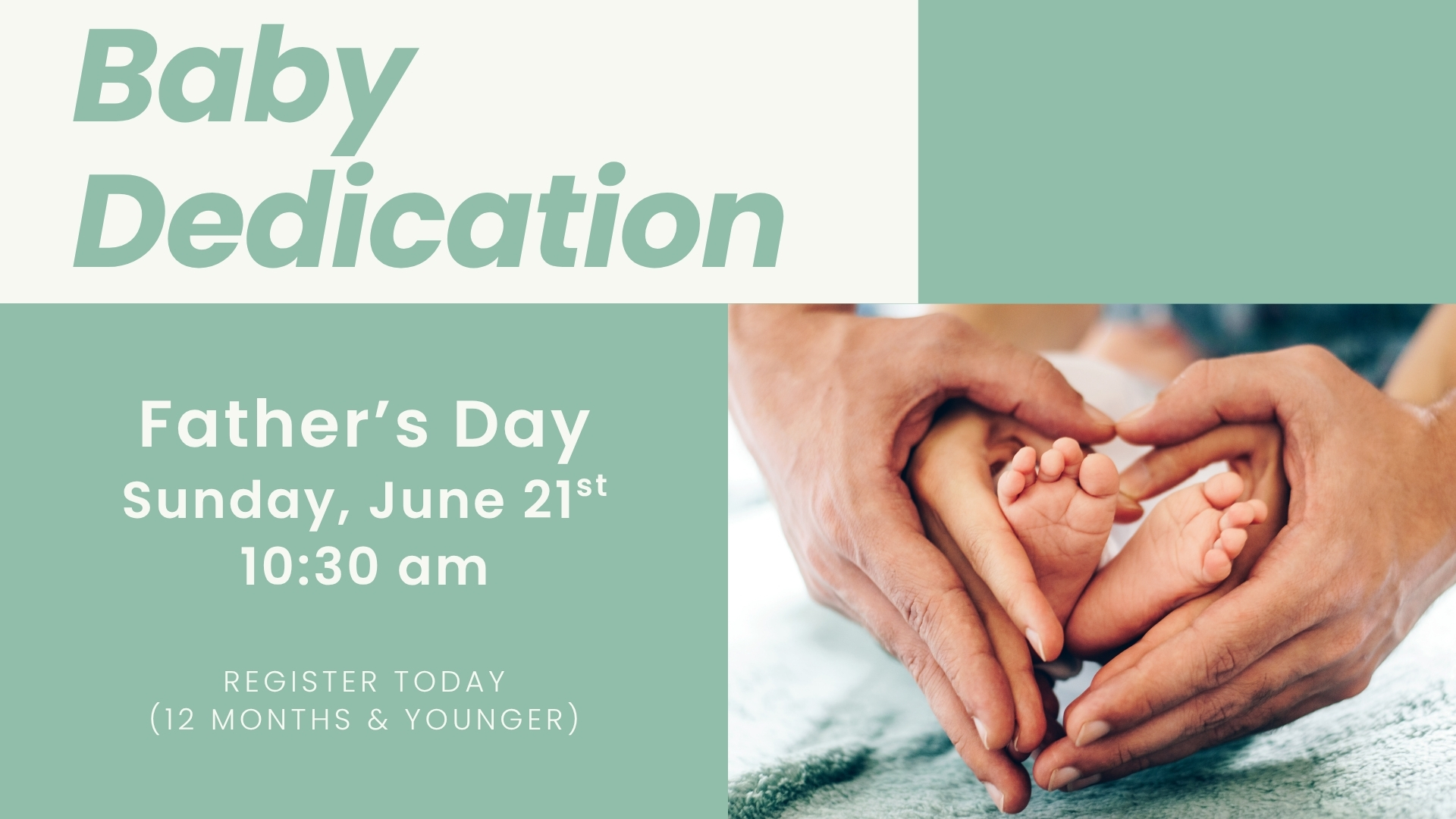 Father's Day Baby Dedication flyer