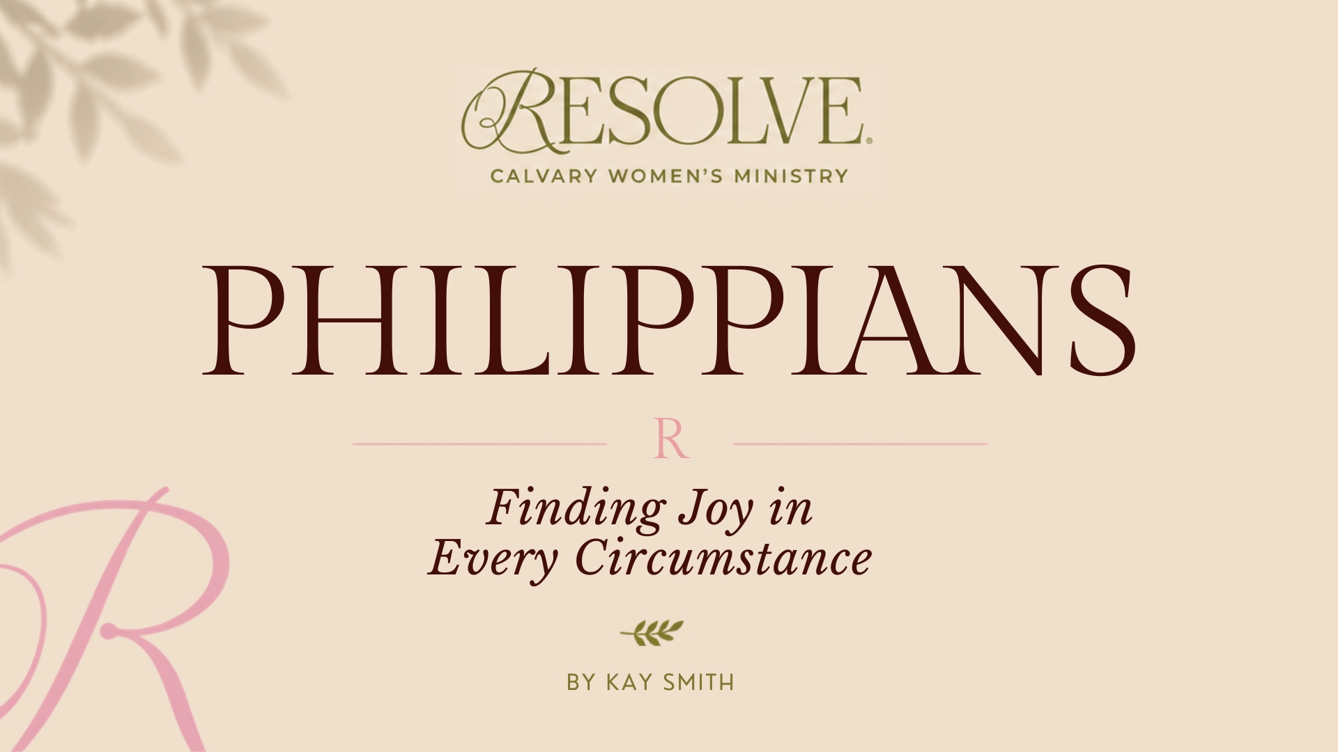 2026 Resolve Women's Bible Study