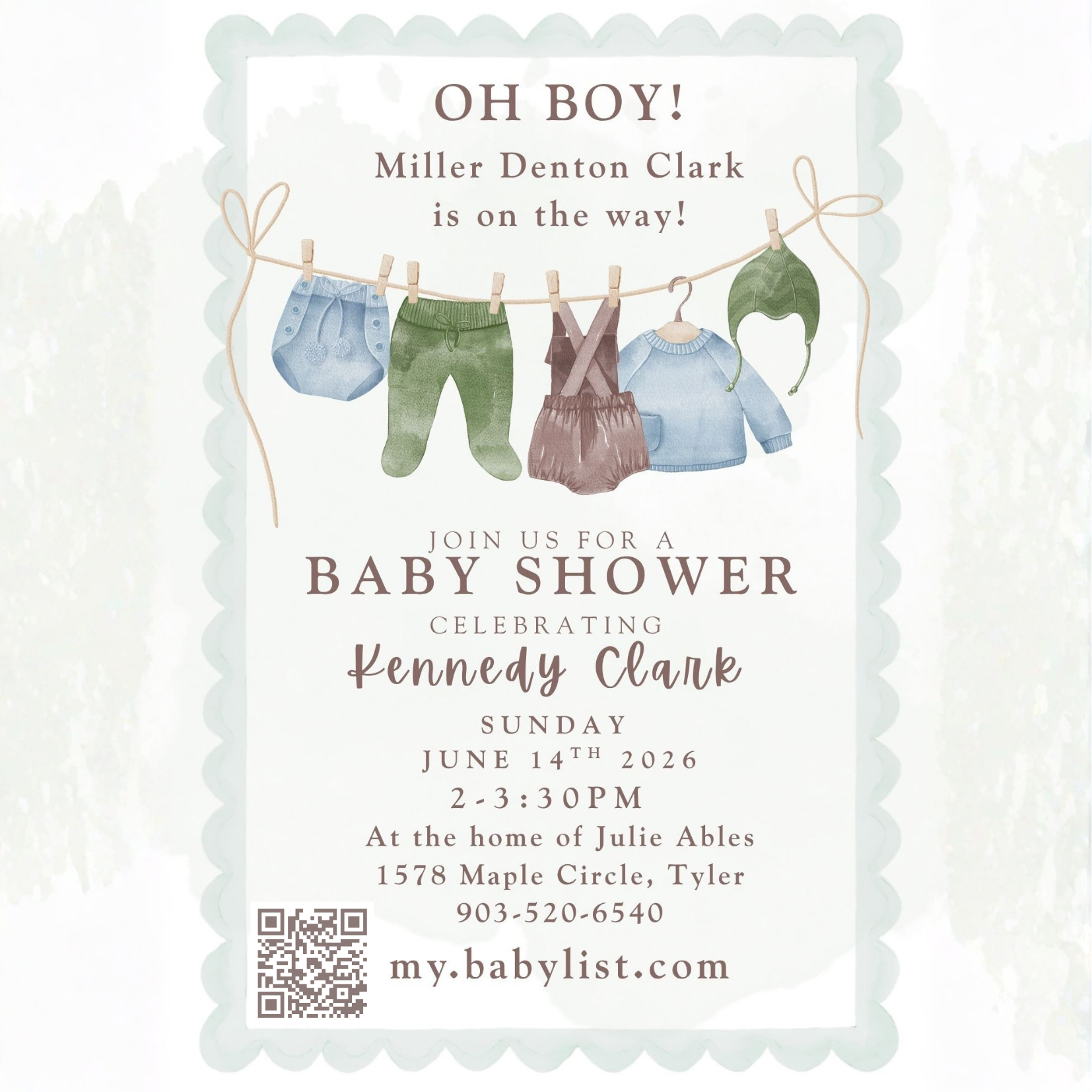 Baby Shower celebrating Kennedy Clark