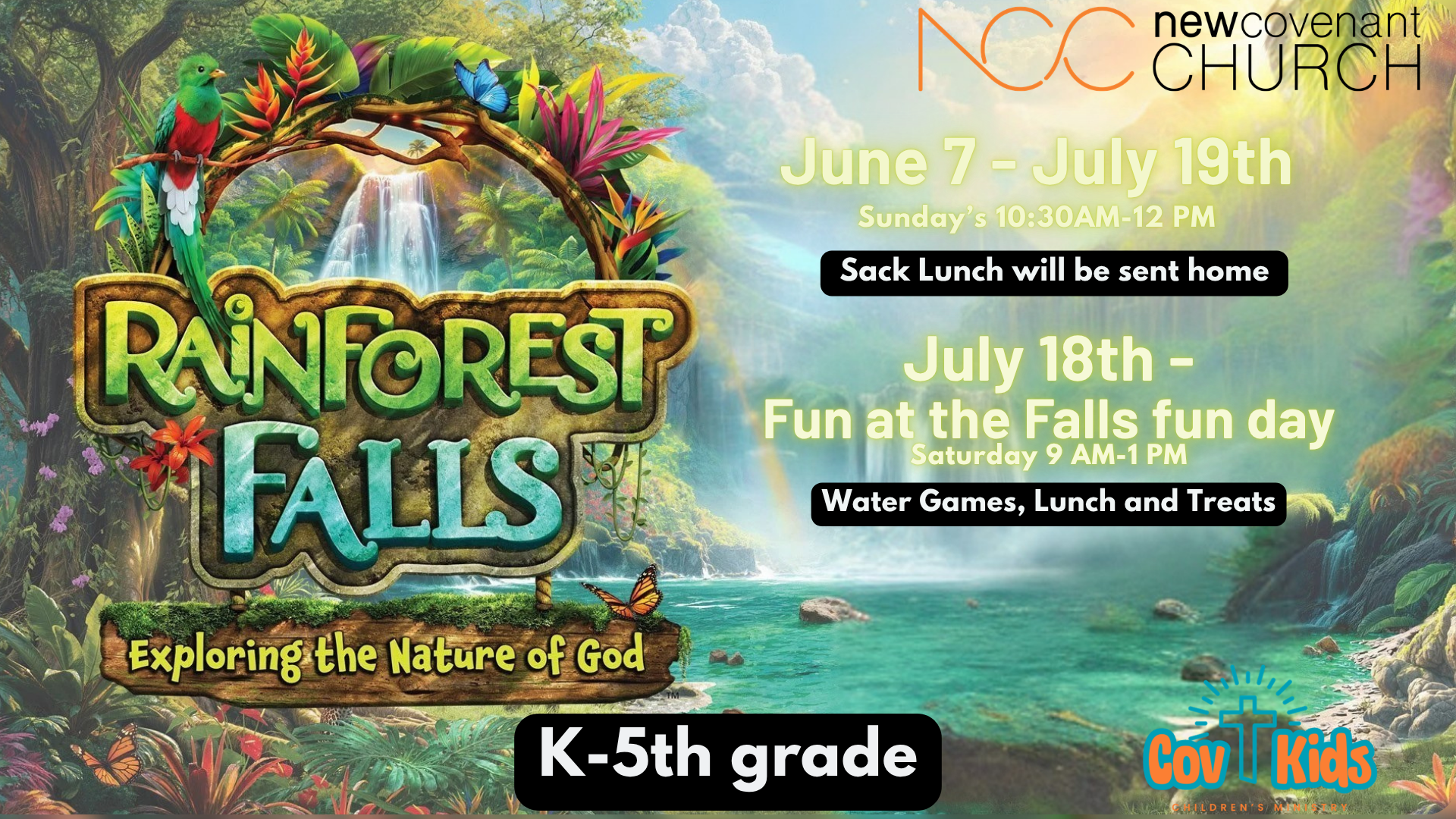 Rainforest Falls VBS - FUN AT THE FALLS FUN DAY !!!!!!