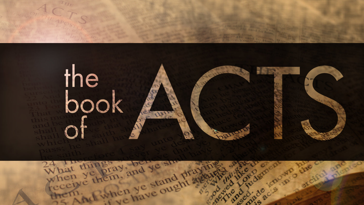 The Book Of Acts Christian Fellowship