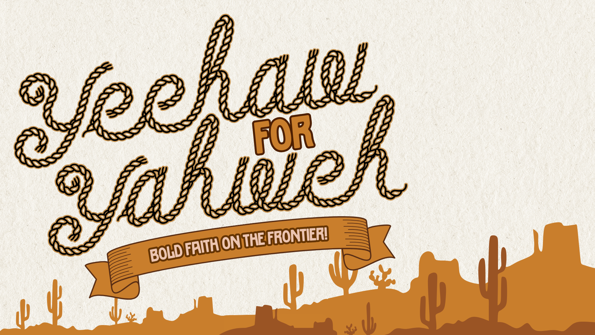 Yeehaw for Yahweh VBS 2026 flyer