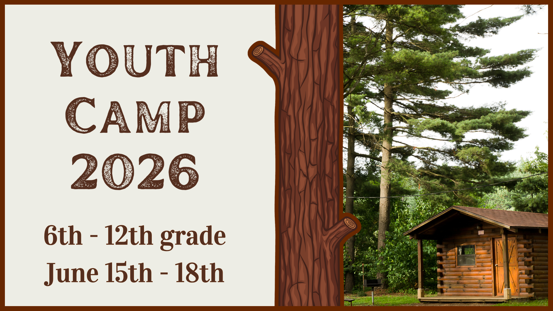 Youth Camp 2026 flyer