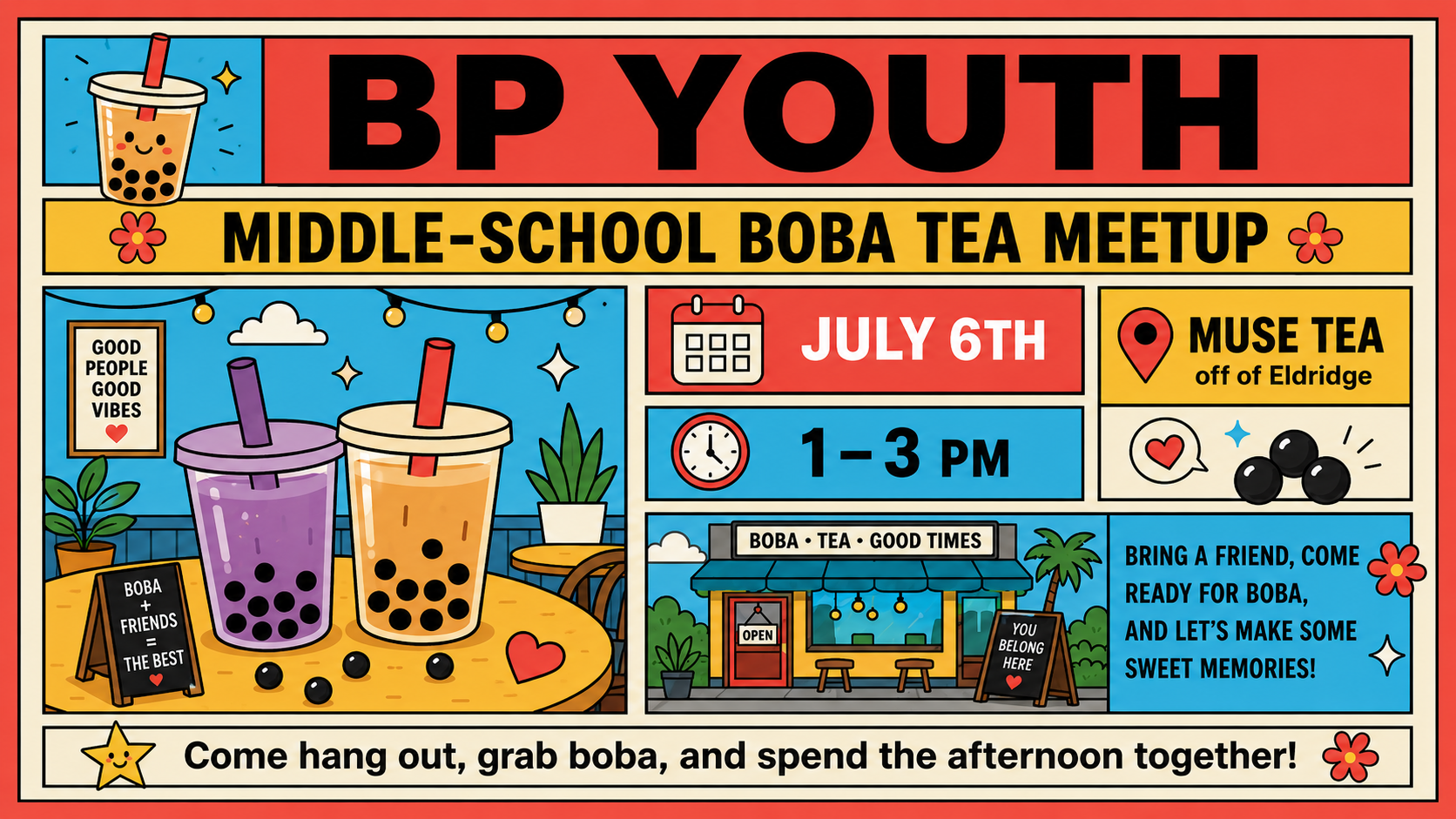 BP Youth | MS Boba Tea Meetup