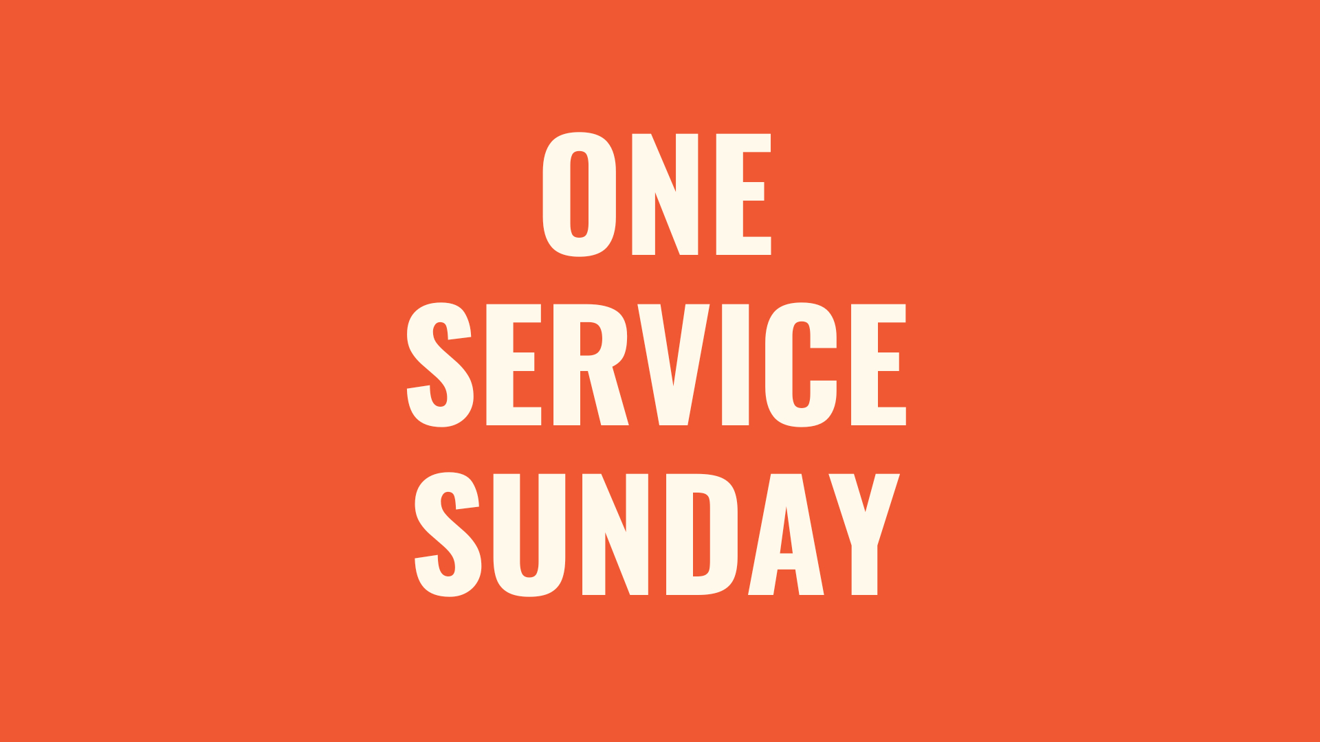 One Service Sunday, BBQ and Annual Family Gathering