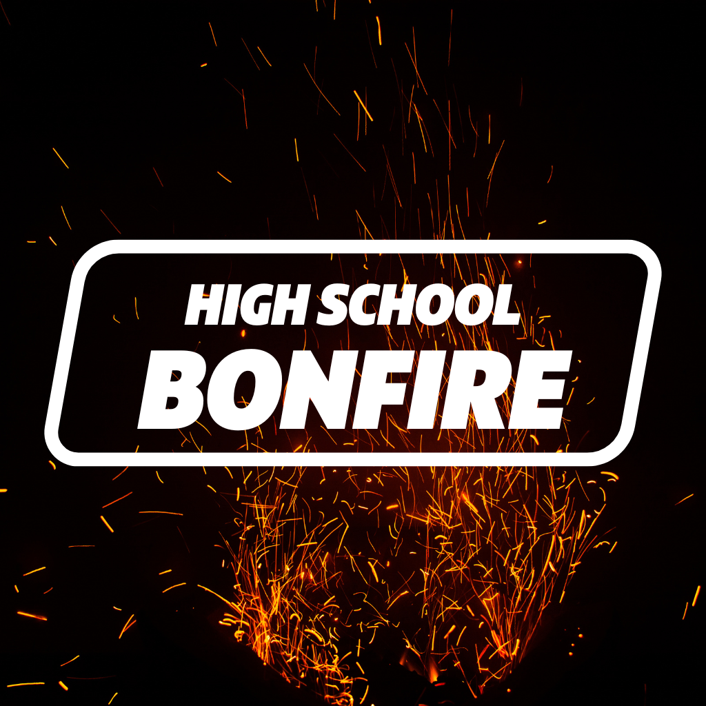 High School Bonfire flyer