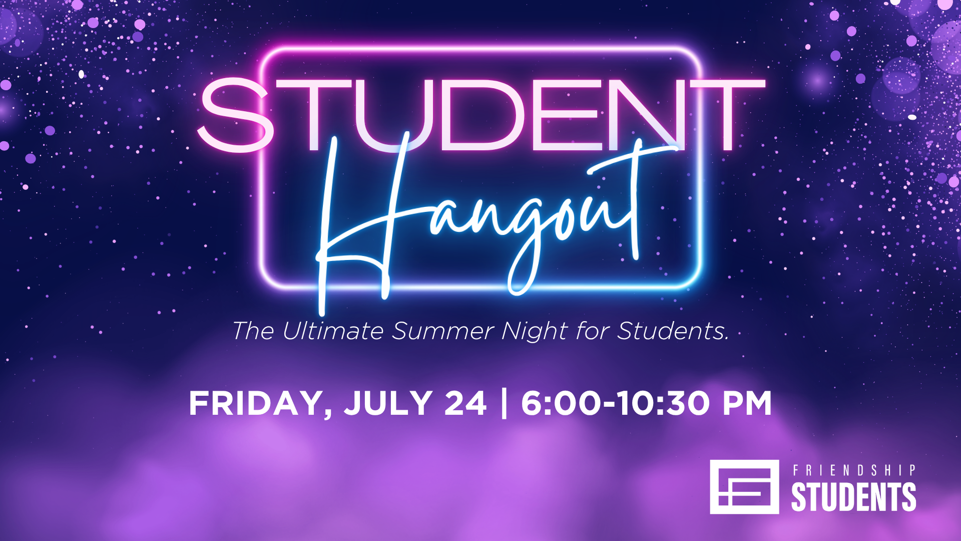 Student Hangout flyer