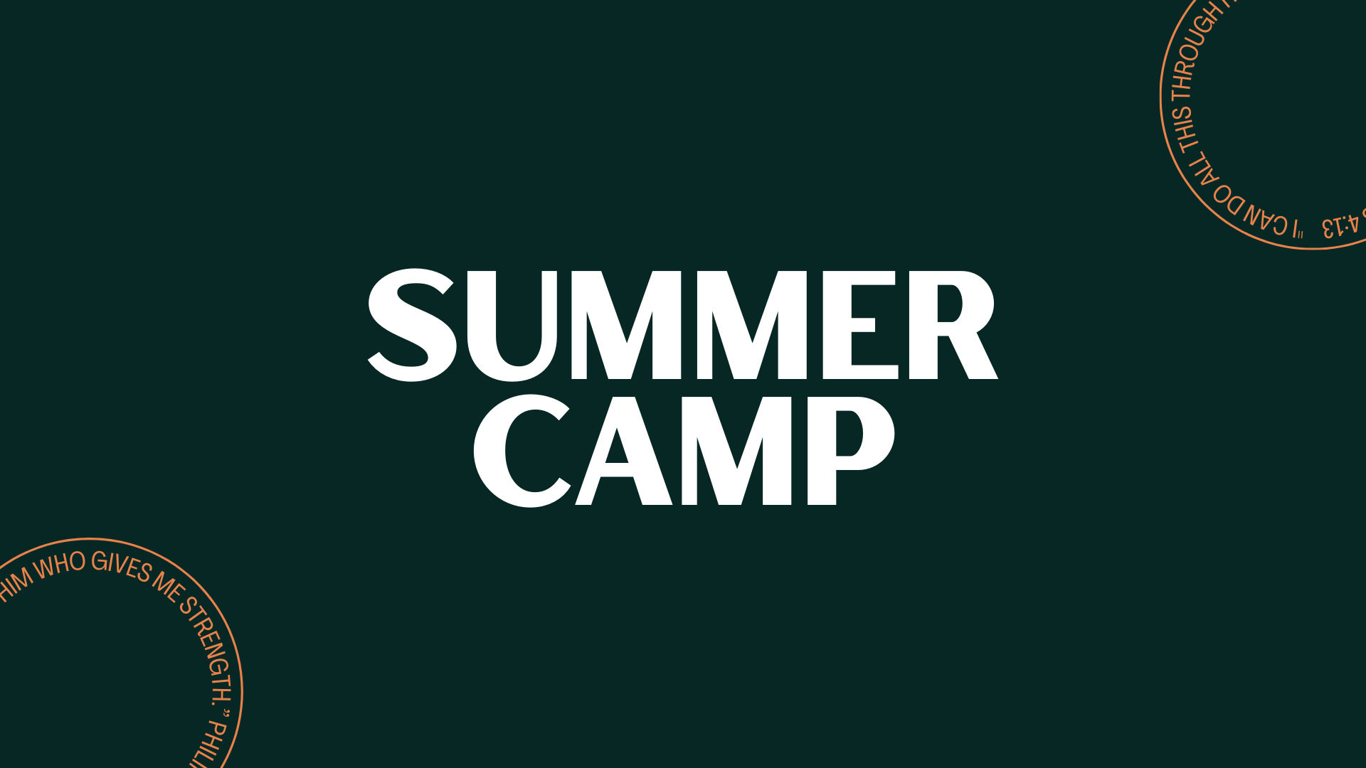 Kid's Camp Thousand Pines flyer